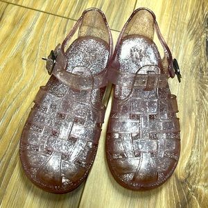 Size 8 girls jellies sandals summer vacation Barbiecore kidcore bubblegum retro